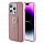Чехол CG Mobile Guess Grip Stand 4G Saffiano для iPhone 15 Pro розовый
