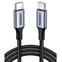 Кабель Ugreen US316 USB-C to USB-C Braided Cable (2 метра) чёрный (70429)