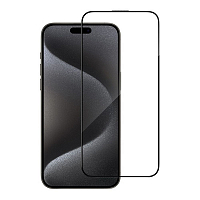 Защитное стекло BlueO Large arc Anti-Dust Anti-Static для iPhone 16 Pro (защита динамика) + installer чёрное