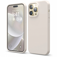 Чехол Elago Soft Silicone Case для iPhone 14 Pro Max каменно-серый (Stone)