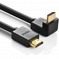 Кабель угловой UGREEN HD103 (10172) HDMI Cable Right Angle 90 Degree (1 метр) чёрный