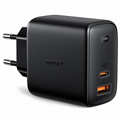 Сетевое зарядное устройство Aukey 65W USB-A / USB-C PD (PA-B3)