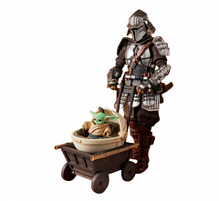 Фигурки Meisho Movie Realization Ronin Mandalorian (Beskar Armor) & Grogu 4573102620934
