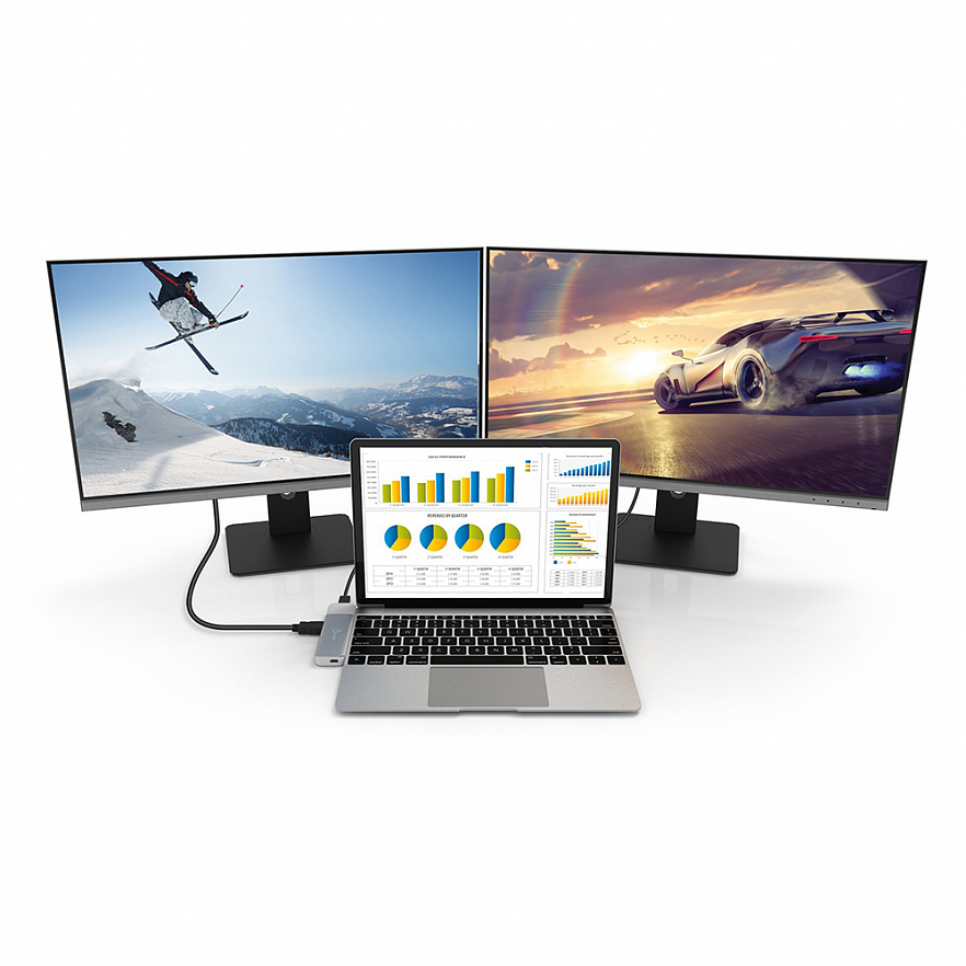 Мульти Хаб j5create ULTRADRIVE Kit USB-C Dual-Display Modular Dock (JCD387)