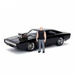 Набор Jada Toys машинка с фигуркой форсаж 2.75" (1:24) 1970 Dodge Charger (Street) W/Dom Toretto Figure