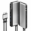 Мульти хаб ALOGIC USB-C Super Dock - 10-in-1 with Dual Display 4K 60Hz Support серый космос