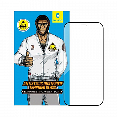 Защитное стекло Blueo 2.5D Silk full cover Anti-Static 0.33 mm для iPhone 12 Pro Max с черной рамкой (PBJ1-6.7)