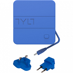 Зарядное устройство Tylt Energi 6K со встроенным аккумулятором 6000 мАч и кабелем Lightning синее