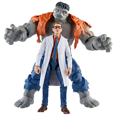 Набор фигурок Marvel Legends Series Gray Hulk & DR. Bruce Banner HSB236