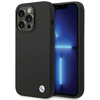 Чехол CG Mobile BMW для iPhone 15 Pro Max Signature Liquid silicone Metal logo Hard Black - чёрный