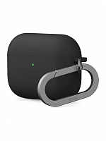 Чехол с карабином Elago Liquid Hybrid для AirPods Pro 3 черный