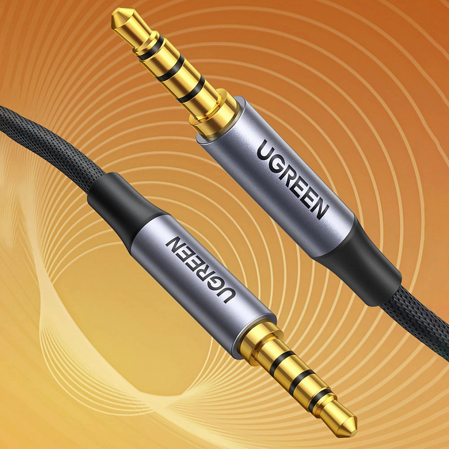 Кабель Ugreen AV183 AUX mini jack 3.5mm Cable (3 метра) чёрный (20785)