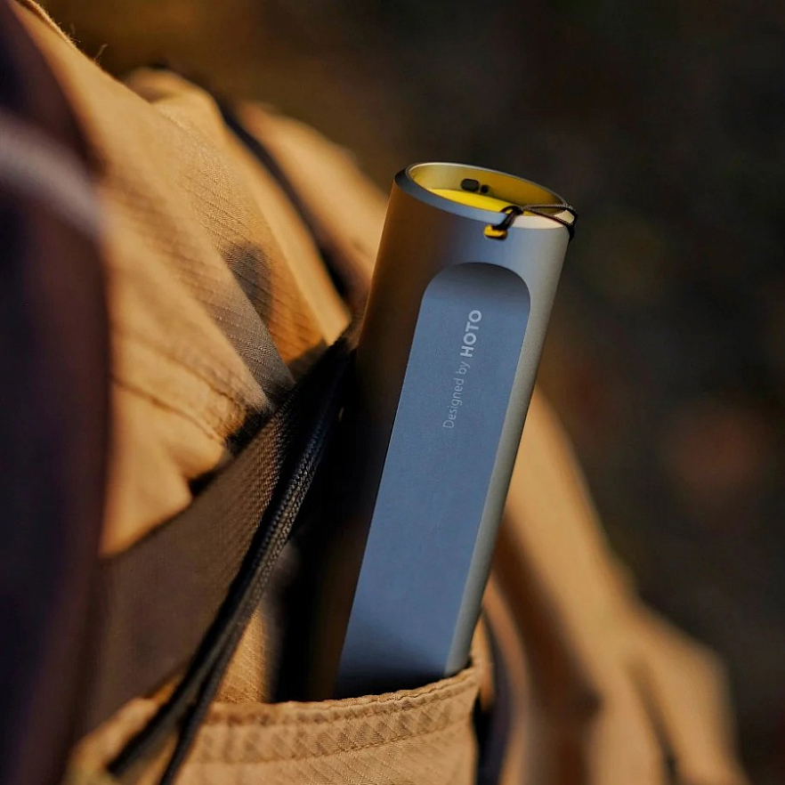 Фонарик HOTO Flashlight Fit серый
