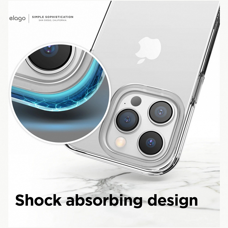 Чехол Elago HYBRID для iPhone 14 Pro Max прозрачный Clear