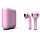 Беспроводные наушники Apple AirPods 2 (с функцией беспроводной зарядки) Custom Edition светло-розовые матовые