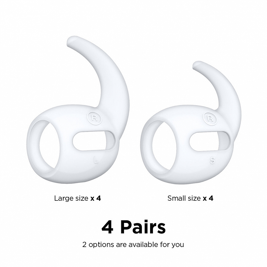 Амбушюры Elago Earbuds Hook Cover для AirPods Pro светящиеся в темноте белые (Nightglow Blue)