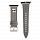 Ремешок Lagerfeld PU Saffiano Karl head Silver для Apple Watch 41/40/38 мм серебристо-серый