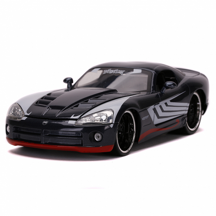 Набор Машинка с Фигуркой Марвел 2.75"+1:24 2008 Dodge Viper SRT10 Веном 31750