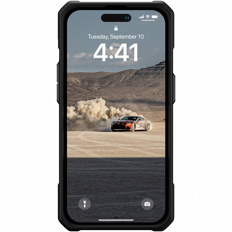 Чехол Uag Monarch для iPhone 14 Pro чёрный карбон (Carbon Fiber)