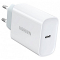 Сетевое зарядное устройство UGREEN CD127 (70161) PD 30W USB-C Wall Charger EU белое (без кабеля)