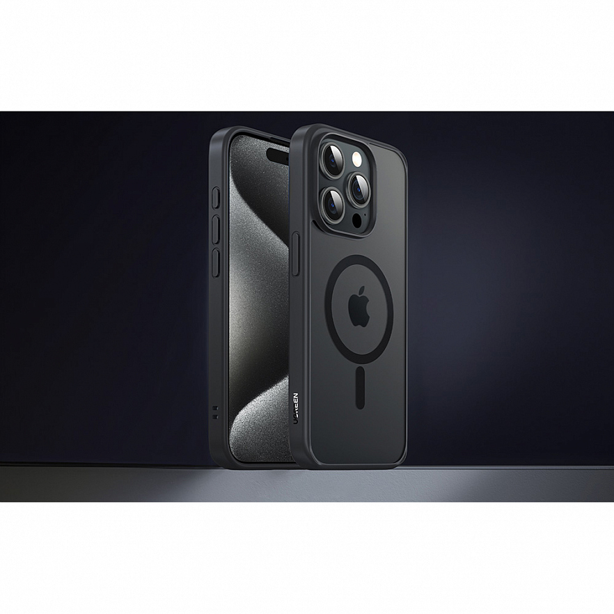 Чехол Ugreen LP751 Classy Matte Magnetic Protective Case для iPhone 15 Pro Max чёрный (25403)
