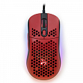 Игровая мышь Arozzi FAVO с RGB подсветкой чёрная/красная