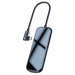 Мульти хаб Baseus Multi-functional HUB USB-C to HDMI / 3xUSB 3.0 / PD / SD / MicroSD тёмно-серый (CAHUB-CZ0G) 