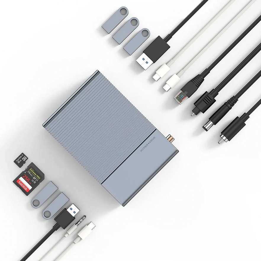 Док-станция Hyper HyperDrive GEN2 16-in-1 Thunderbolt 3 Dock (HD-G2TB3)