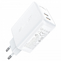 Сетевое зарядное устройство ACEFAST A29 GaN PD50W (2xUSB-C) Fast Charge Wall Charger белое (EU)