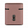 Чехол Guess Saffiano PU Leather Case Metal Logo для AirPods розовый