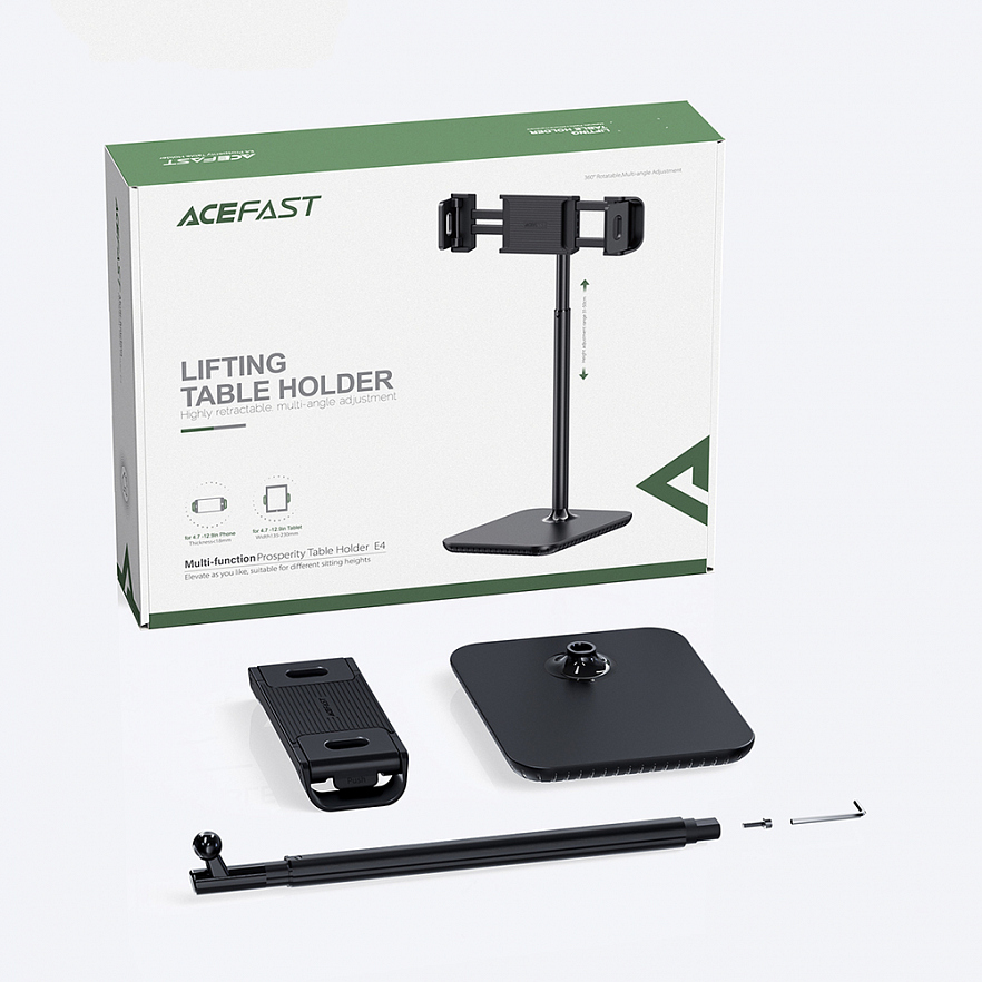 Держатель для смартфона / планшета Acefast E4 Prosperity чёрный (AF-E4-BK)