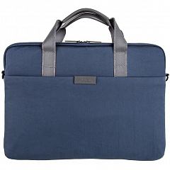 Сумка Uniq Stockholm Nylon Messenger Bag для ноутбуков 16" синяя (Abyss Blue)