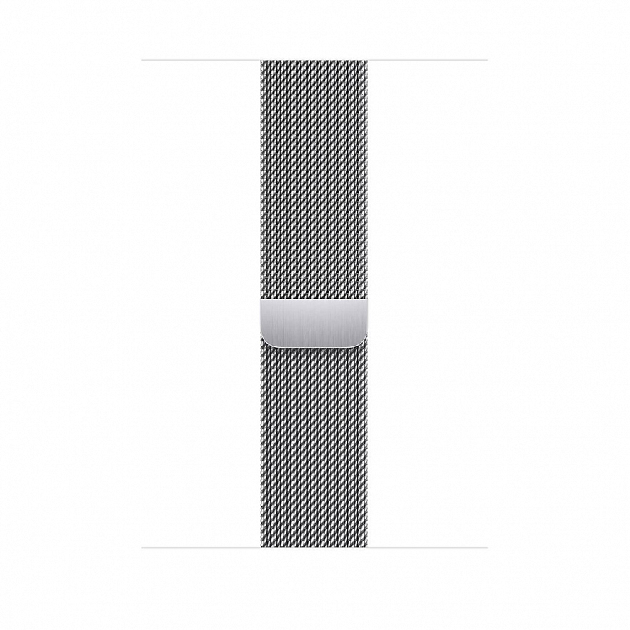 Умные часы Apple Watch Series 7 45 мм, серебристая сталь, стальной ремешок Silver Milanese Loop серебристый