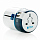Универсальный адаптер-переходник Travel Blue Sliding Adaptor 2xUSB зелёный