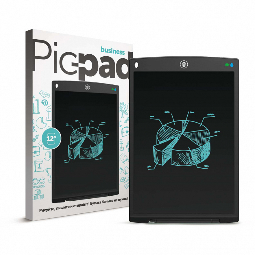 Планшет для рисования Назад К Истокам с ЖК-экраном Pic-Pad Business чёрный (PPВВ)