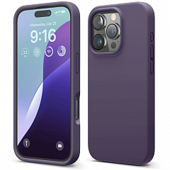 Чехол Elago Premium Silicone для iPhone 16 Pro Max тёмно-фиолетовый (Deep Purple)