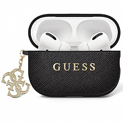 Чехол CG Mobile Guess Saffiano 4G Charm для AirPods Pro 2 (2022) чёрный