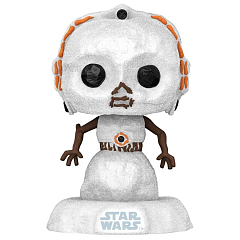 Коллекционная фигурка Funko POP! Bobble Star Wars Holiday C-3PO Snowman 
