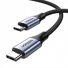 Кабель Ugreen US535 (90440) USB-C to USB-C Cable 240W Aluminum Case With Braid (2 метра) Серый космос
