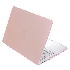 Чехол-накладка Crystal Case для MacBook Pro 16" 2019 пластиковый нежно-розовый