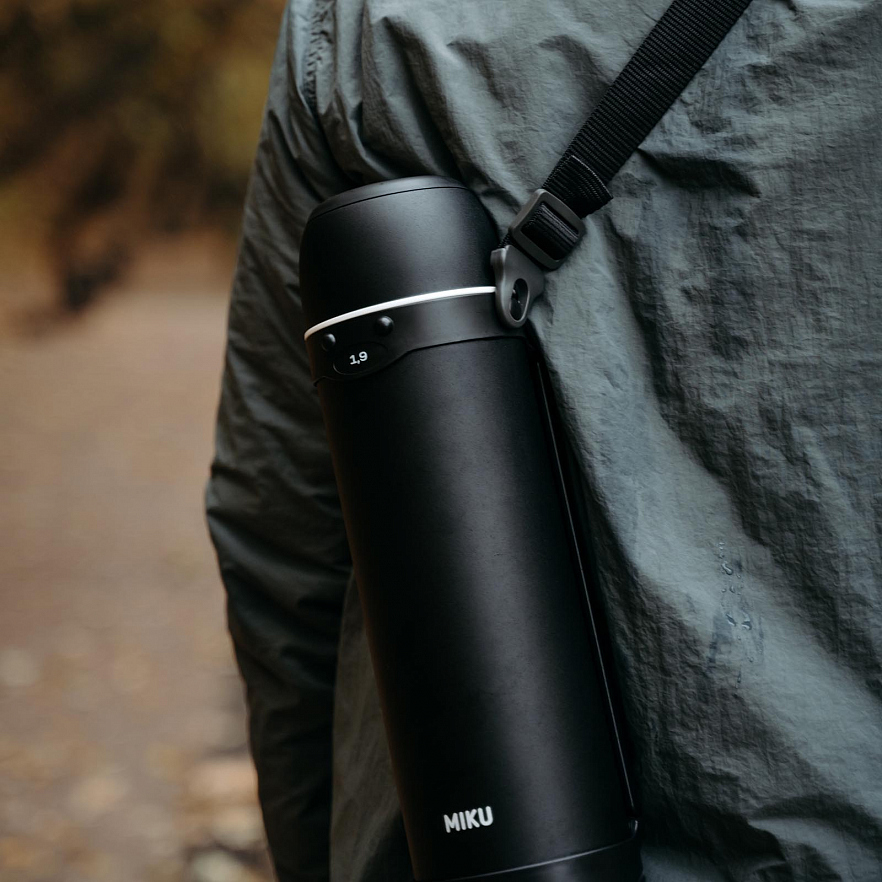 Термос для напитков MIKU 1900 мл Чёрный (TH-PRO-1900B)