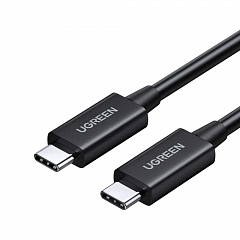 Кабель UGREEN US507 (30691) USB4 Gen3 Type C Male to Type C Male 5A Cable 0.8m черный