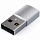Адаптер Satechi Type-A to Type-C Adapter серебристый (ST-TAUCS)