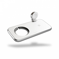 Беспроводное зарядное устройство ZENS Aluminium 4-in-1 Wireless Charger c поддержкой MagSafe белое (ZEDC17W/00)