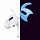 Амбушюры Elago Earbuds Hook Cover для AirPods Pro светящиеся в темноте белые (Nightglow Blue)