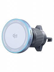 Автодержатель UGREEN W758 (55967) "MagFlow" 25W с беспроводной зарядкой