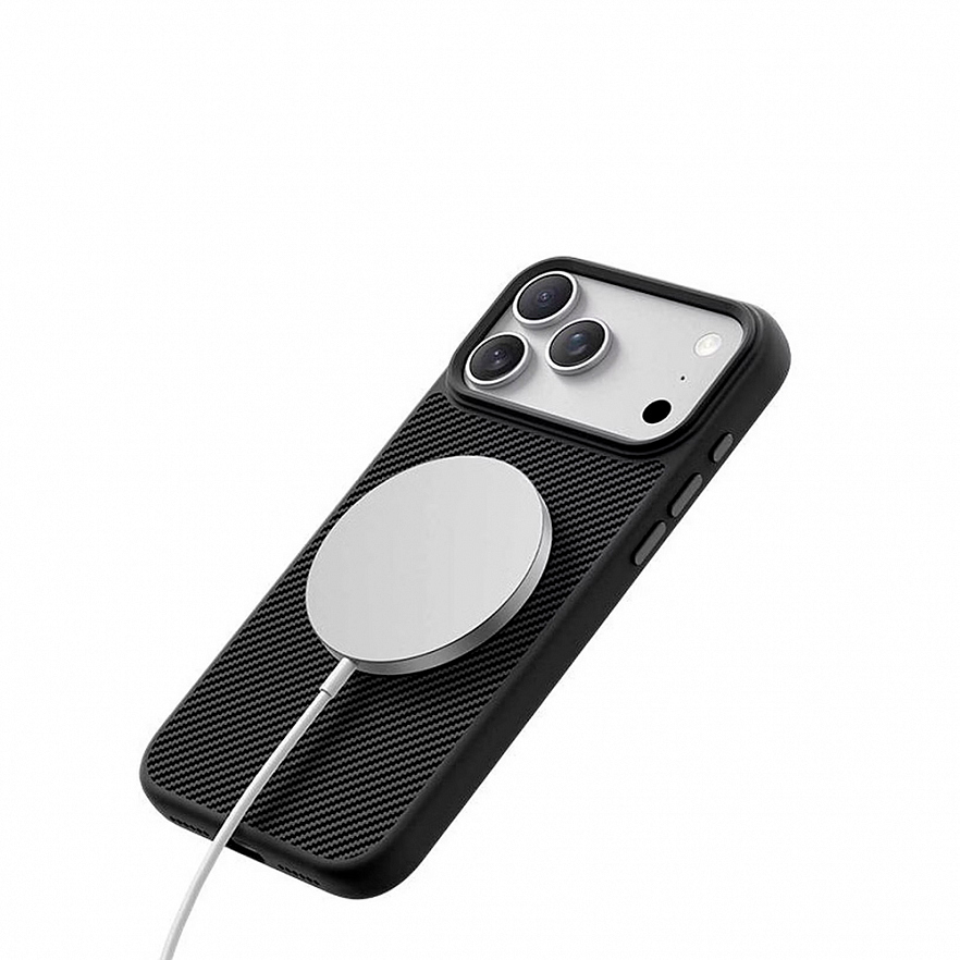 Чехол KEEPHONE Kevlar Combat для iPhone 17 Pro Max с MagSafe черный