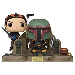 Фигурка Funko POP! TV Moments -  Mandalorian Boba Fett & Fennec Shand On Throne
