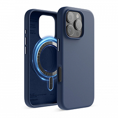 Чехол Elago Soft silicone (Liquid) с MAGSAFE для iPhone 16 Pro Max Жан Индиго (Jean Indigo)