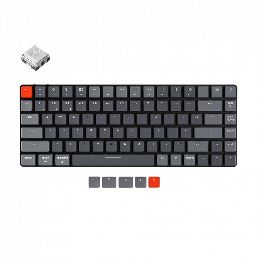 Беспроводная механическая клавиатура Keychron K3 Ultra-slim RGB White Switch Белая подсветка (HotSwap)